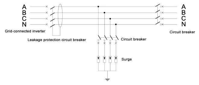AC PV combiner box wiring diagram