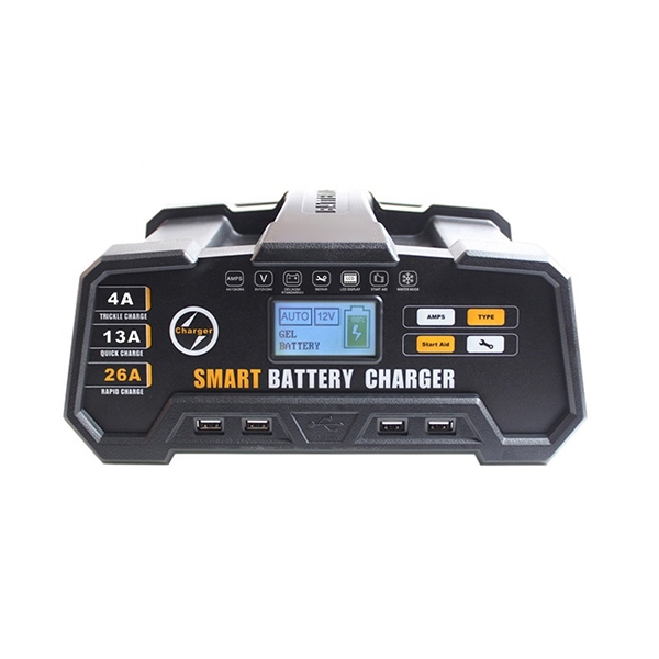 Picture of 26A Digital Car Battery Charger, 6 Volt/12 Volt/24 Volt