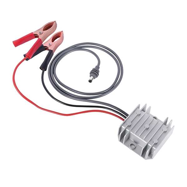 Picture of 12V to 30V DC Boost Converter, Mini Male Plug with Alligator Clips