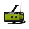Hand crank radio with solar panel