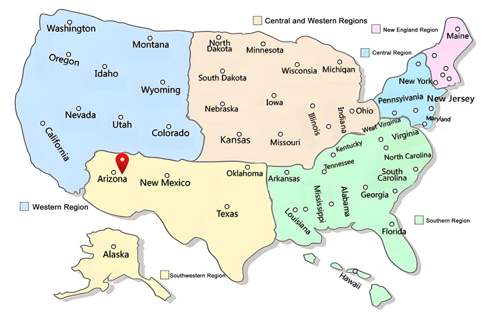 Location of Arizona
