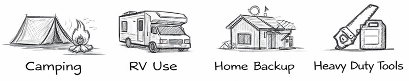 Power capacity and application scope