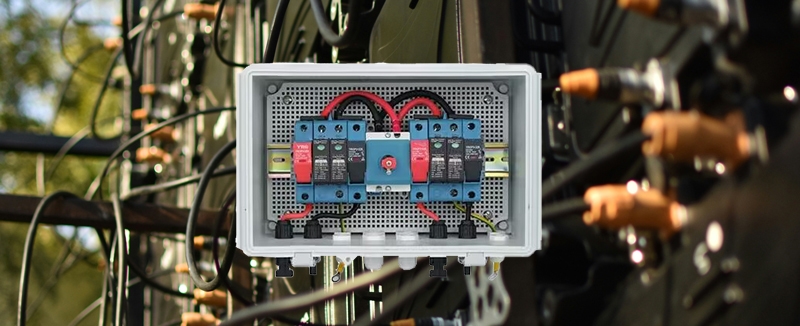 Photovoltaic convergence box scene