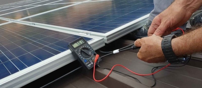 Solar panel installation