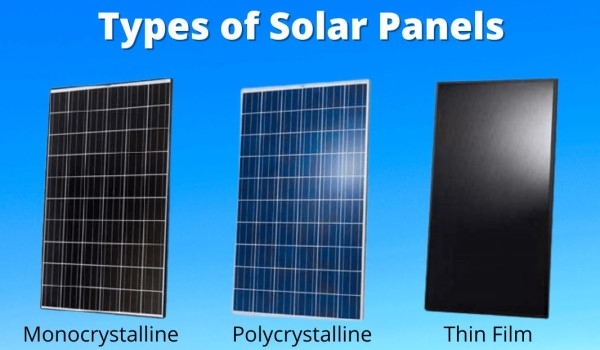 Solar panel types