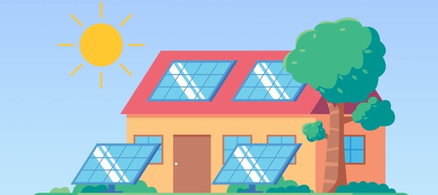 Solar power home