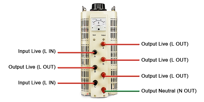 20 kVA three-phase variac transformer wiring diagram