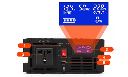 1000 watt power inverter detail