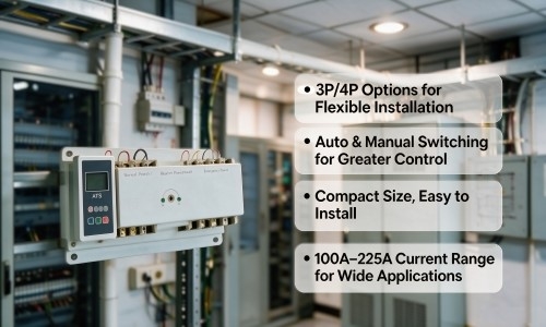 100A-225A Automatic Transfer Switch Feature