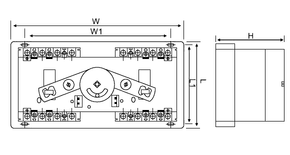 10-100 Amp Automatic Transfer Switch Dimensions