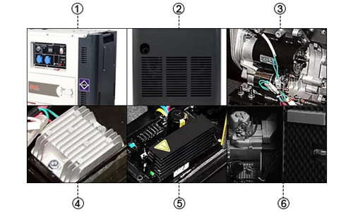 10kW diesel inverter generator detail