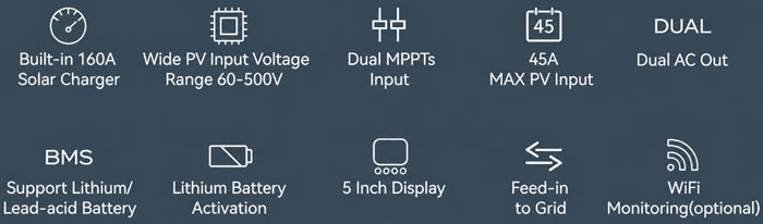 12kw off grid inverter icon