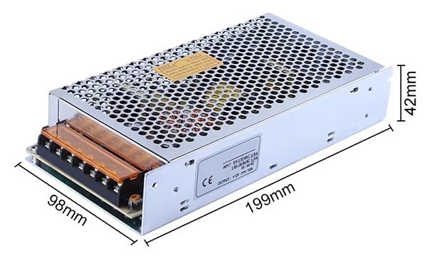 12V 10A 120W SMPS Dimension