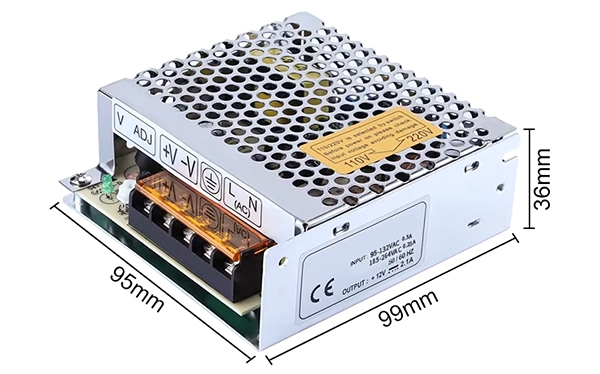 12V 2A 25W SMPS Dimension