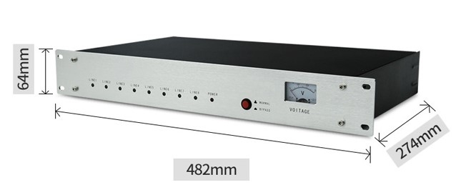 16 outlet power supply sequencer demension