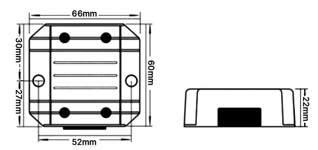 5A Step Down DC Converter Dimension