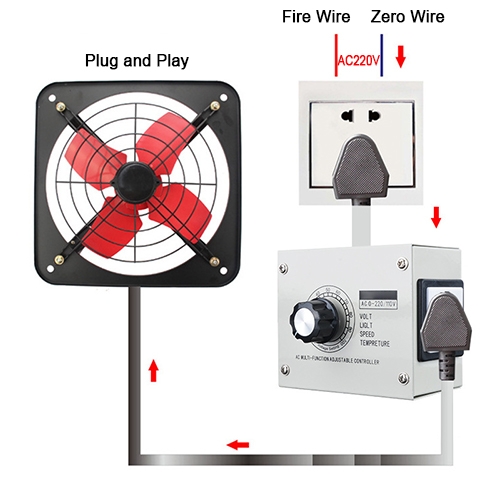 Adjustable 220V Power Regulator Wiring