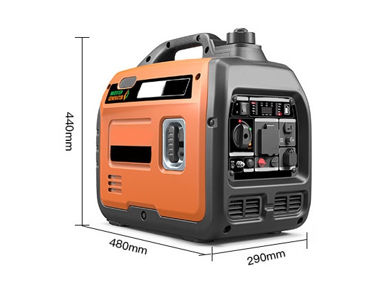 2500 watt portable inverter generator size