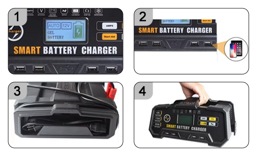 26A Digital Car Battery Charger Details