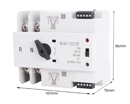 2P Dual Power WiFi ATS Dimensions