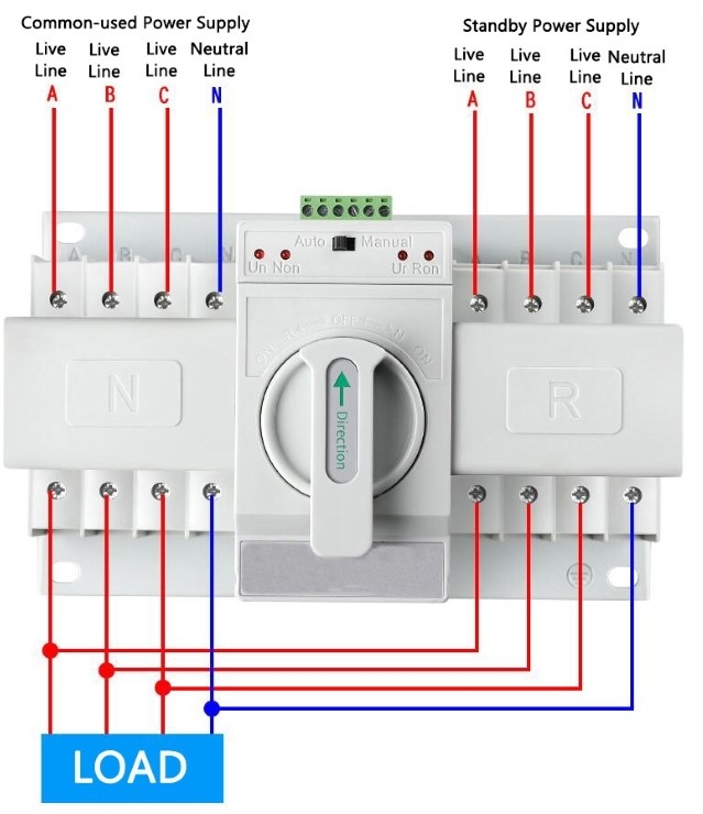 4 Pole Automatic Transfer Switch Wiring Diagram