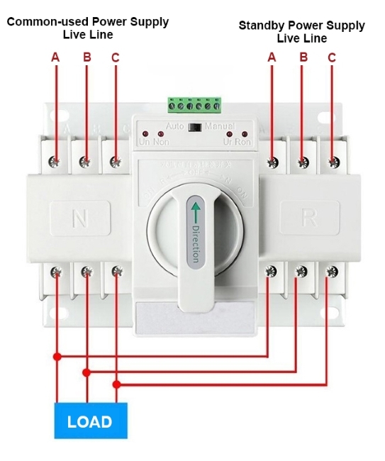 3 Pole Automatic Transfer Switch Wiring Diagram