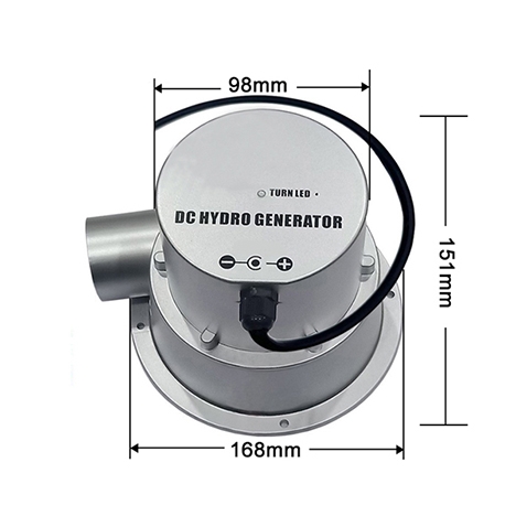 36V micro hydroelectric generator size