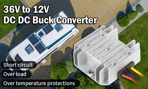 36V to 12V DC DC buck converter feature