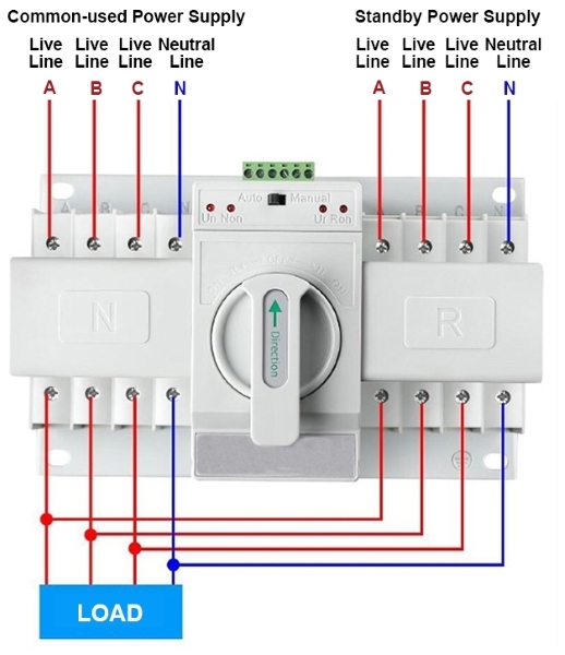 4 Pole Automatic Transfer Switch Wiring Diagram