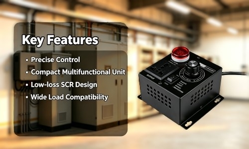 Adjustable 4000W SCR Voltage Regulator Features