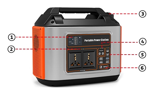 500 watt solar generator detail