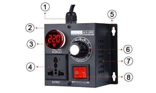 5000W SCR Voltage Regulator Details