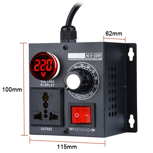 5000W SCR Voltage Regulator Dimension
