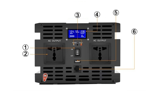 6000W power inverter for home detail