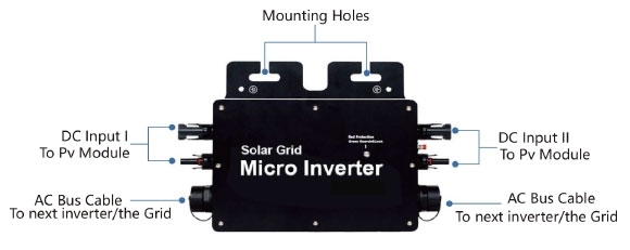 700w micro inverter structure