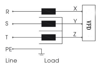 20 HP Input Line Reactor Circuit Diagram