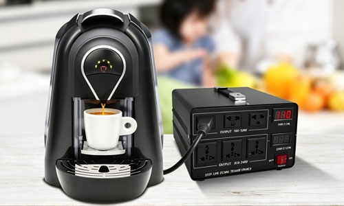 auto sensing step up step down transformer for coffee machine