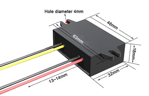 Buck converter 12v 24v to 3.3v size