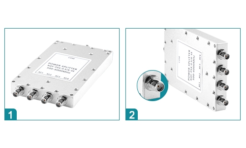 Coaxial power divider 4 way details