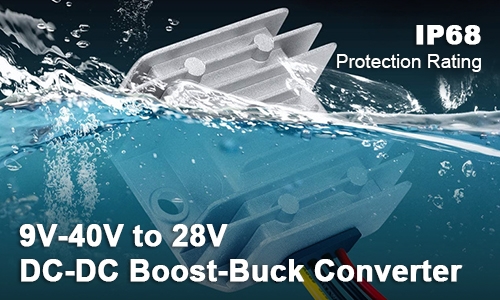DC DC boost buck converter 9v-40v 28v features