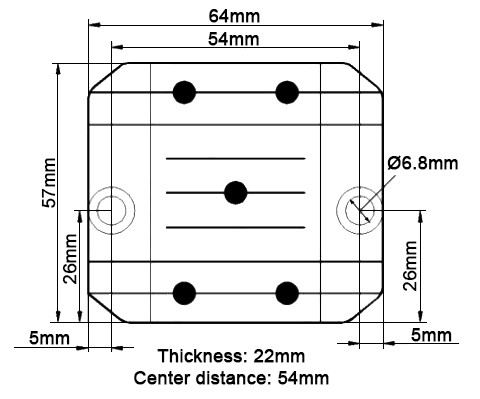 DC DC buck converter low current dimension