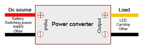 DC DC buck converter wiring