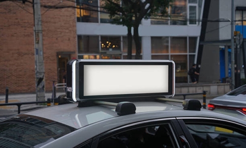 Vehicle LED advertising