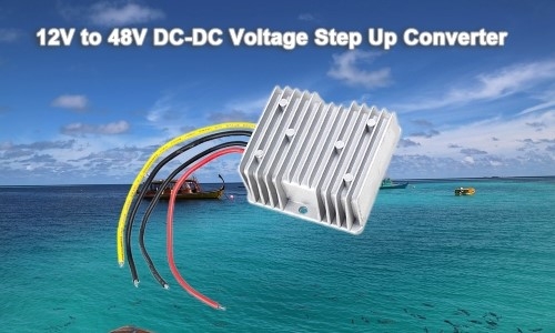 DC-DC voltage step up converter 12V to 48V feature