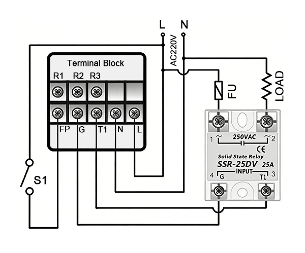 Digital SCR Voltage Regulator Wiring Diagram