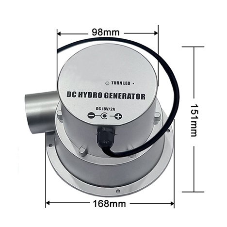 Micro hydroelectric generator size