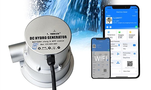 Micro hydroelectric generator feature