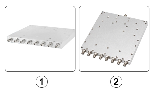 microstrip power divider 6 ghz detail