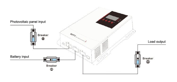 MPPT charge controller basic usage connection