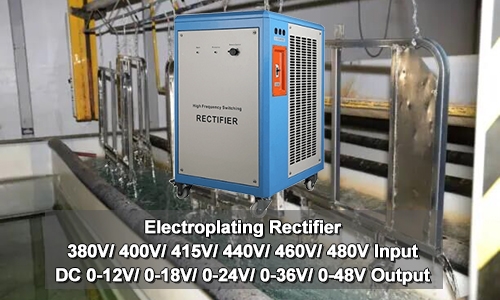 Electroplating rectifier feature